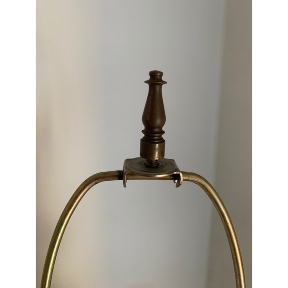 Vintage French Country Table Lamp Gold Rococo Victorian Porcelain Hand Painted - Picture 7 of 9